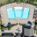 Aerial view of a swimming pool