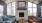 Room with fireplace, couches, and coffee table