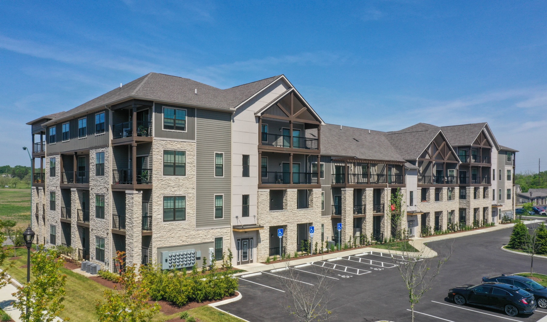 Apartment building exterior