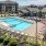 Aerial view of swimming pool and sundeck